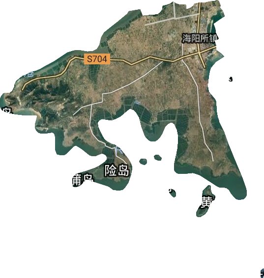 海阳所镇卫星图