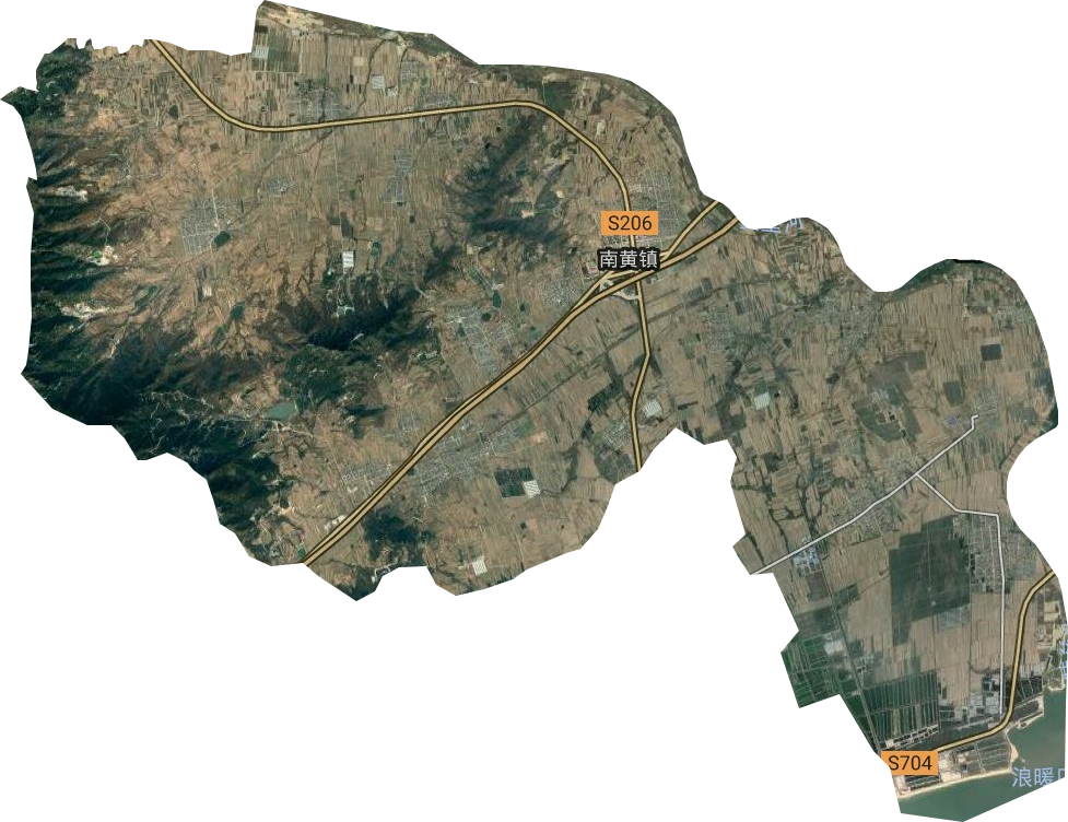 南黄镇卫星图