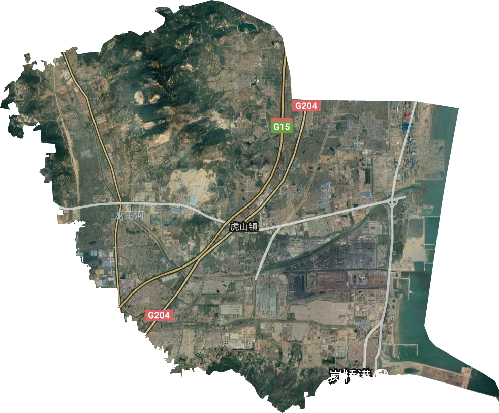 虎山镇卫星图