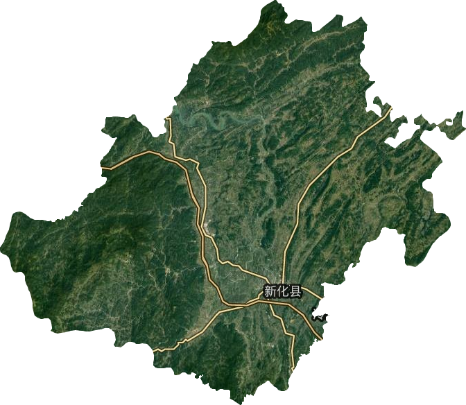 新化县卫星图