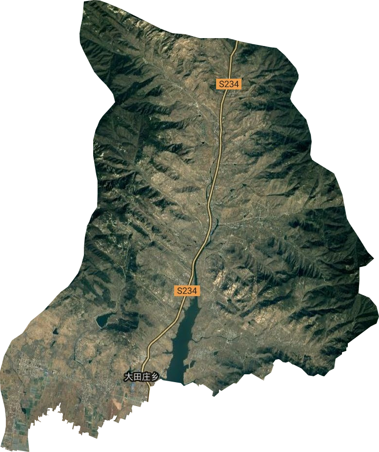 大田庄乡卫星图