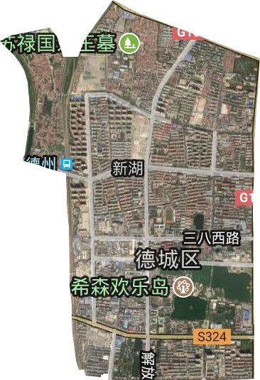 新湖街道卫星图
