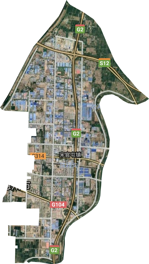 宋官屯街道卫星图