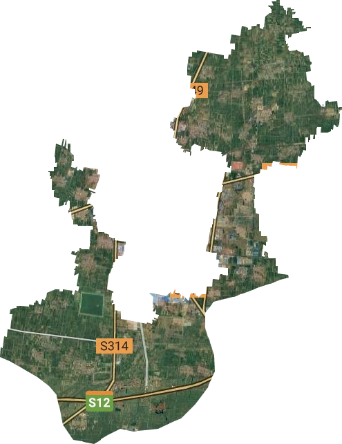 津城街道卫星图