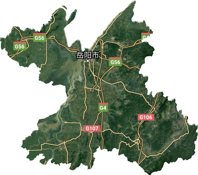 岳阳市卫星图
