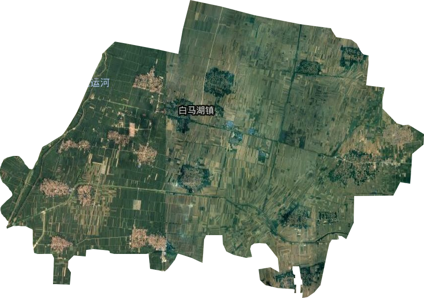 白马湖镇卫星图