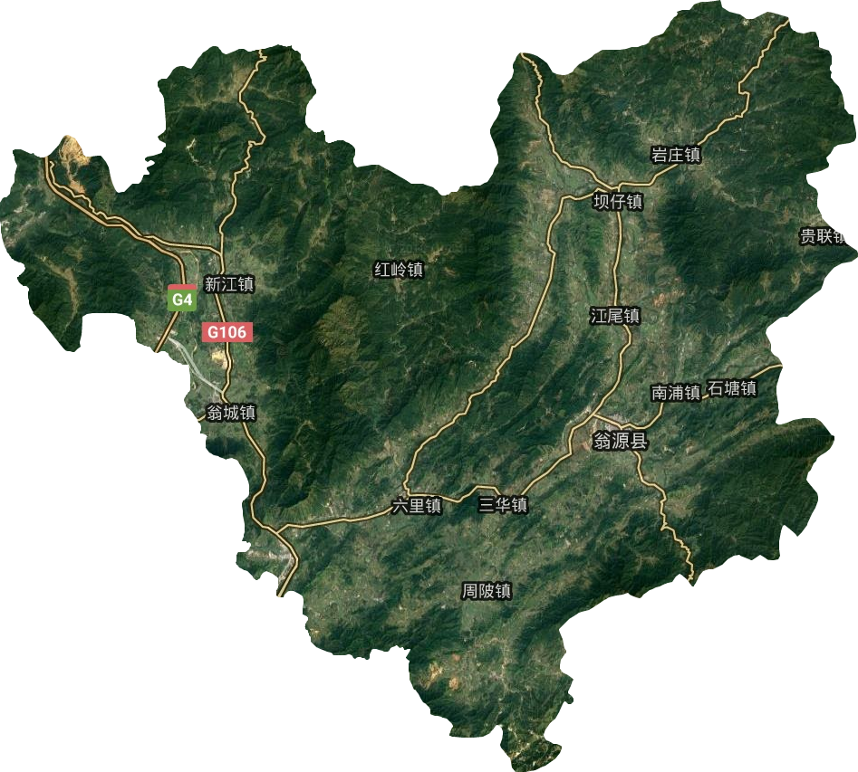翁源县卫星图