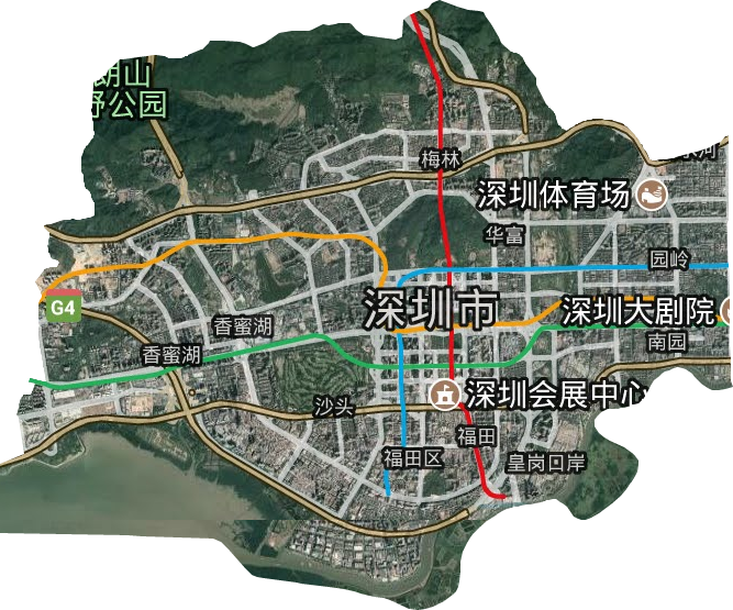 福田区卫星图