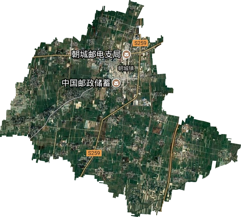 朝城镇卫星图