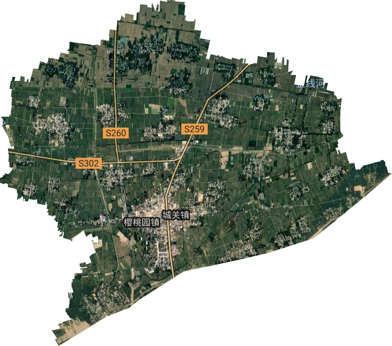 樱桃园镇卫星图