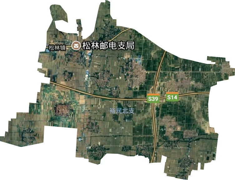松林镇卫星图