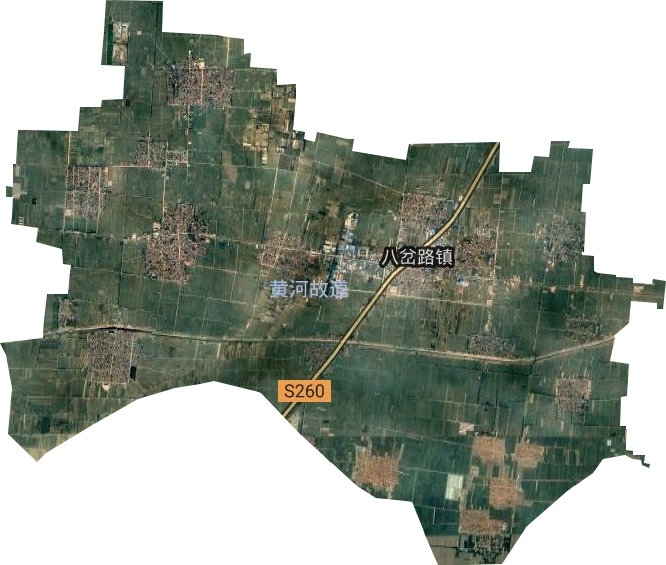 八岔路镇卫星图