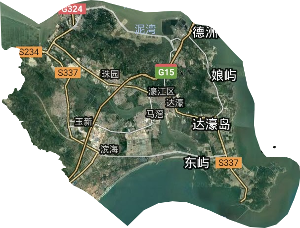 濠江区卫星图