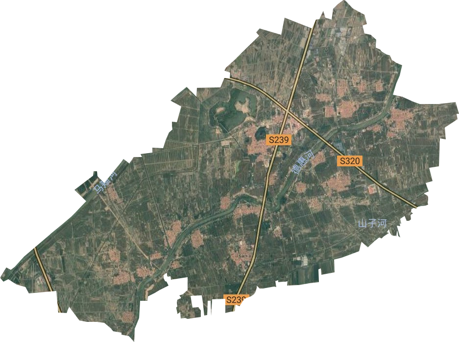 碣石山镇卫星图
