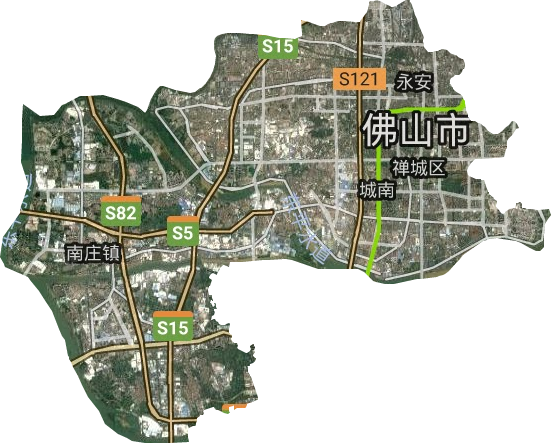 禅城区卫星图