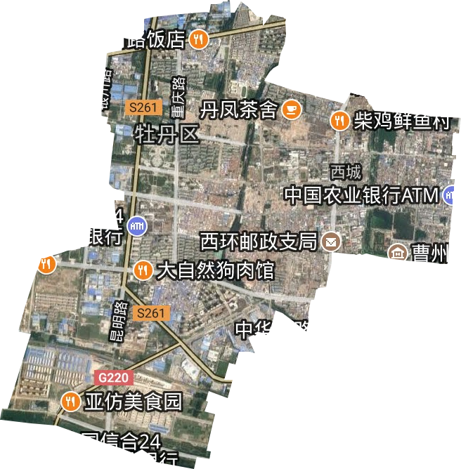 西城街道卫星图