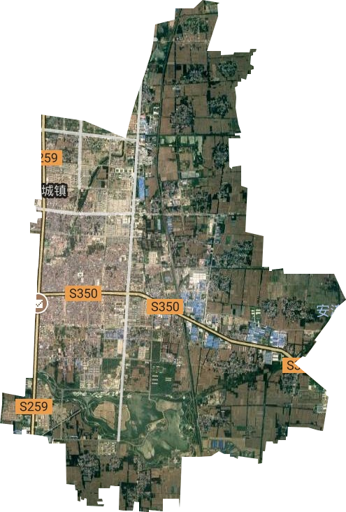 磐石街道卫星图