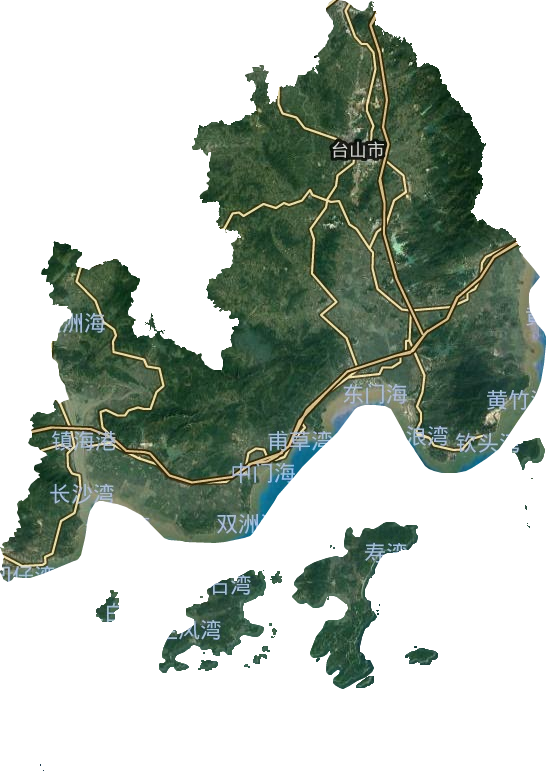 台山市卫星图