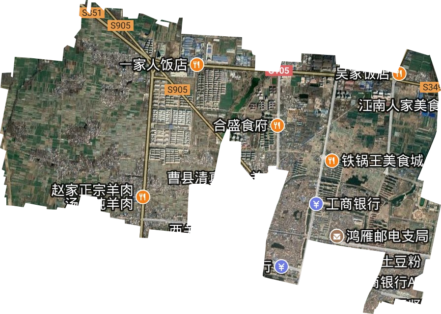 北城街道卫星图