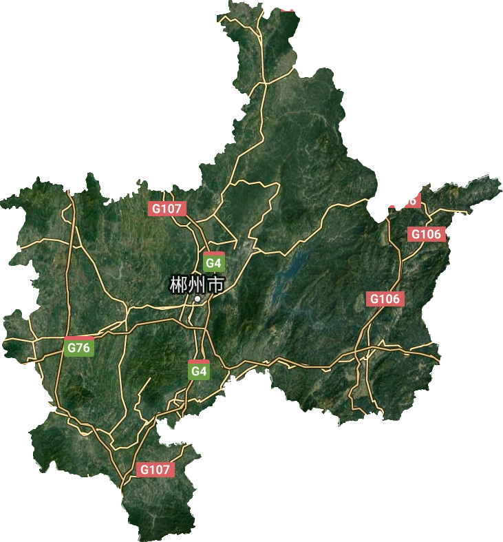 郴州市卫星图