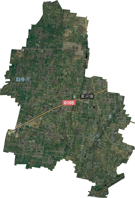 莱河镇卫星图