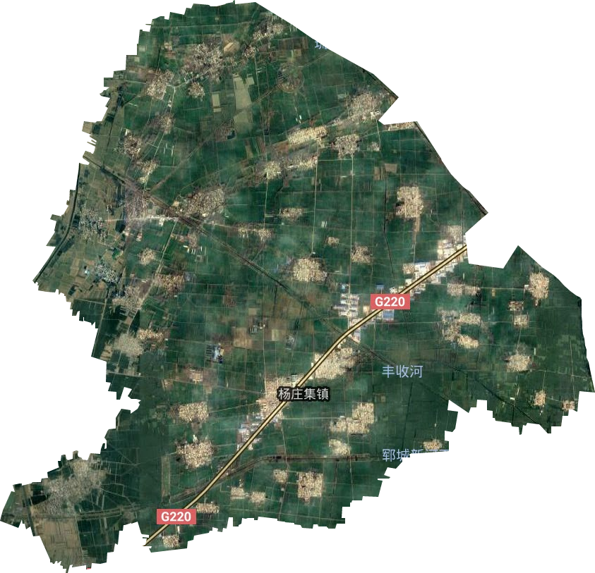 杨庄集镇卫星图