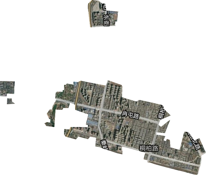 桐柏路街道卫星图