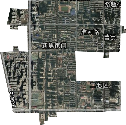 淮河路街道卫星图