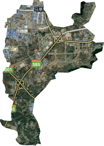 马寨镇卫星图