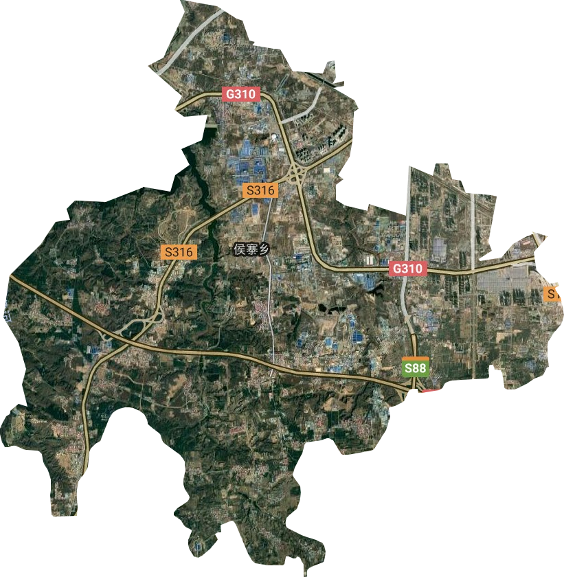 侯寨乡卫星图