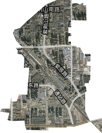 紫荆山南路街道卫星图