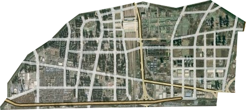 商都路街道卫星图