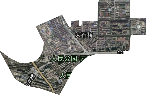 大石桥街道卫星图