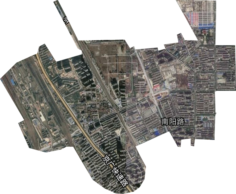南阳路街道卫星图