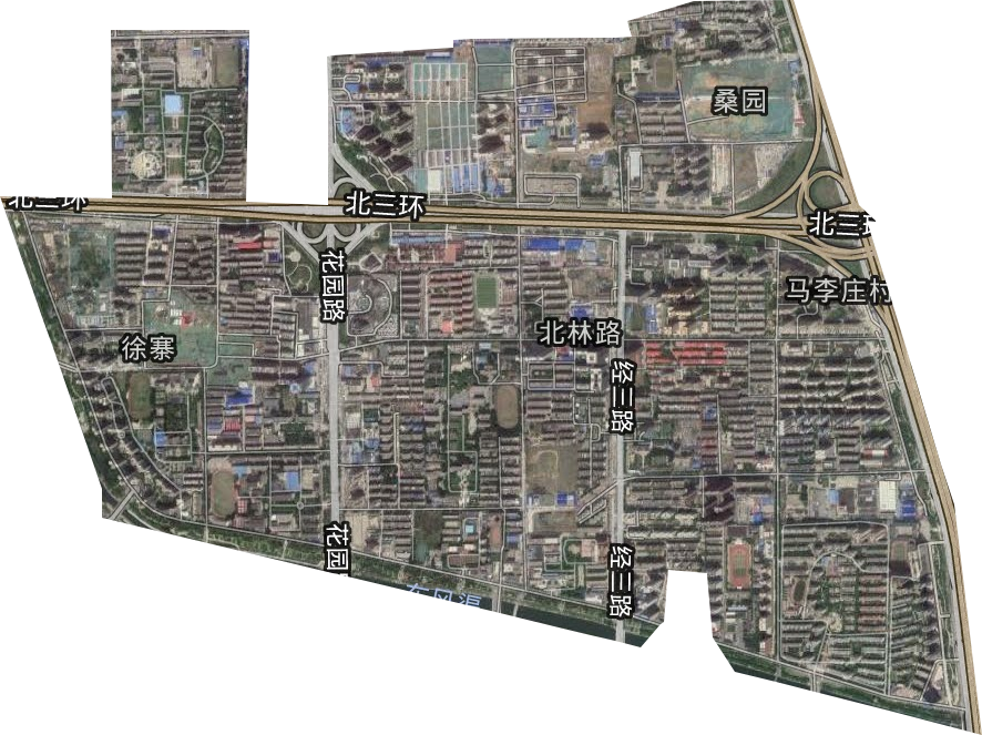 北林路街道卫星图