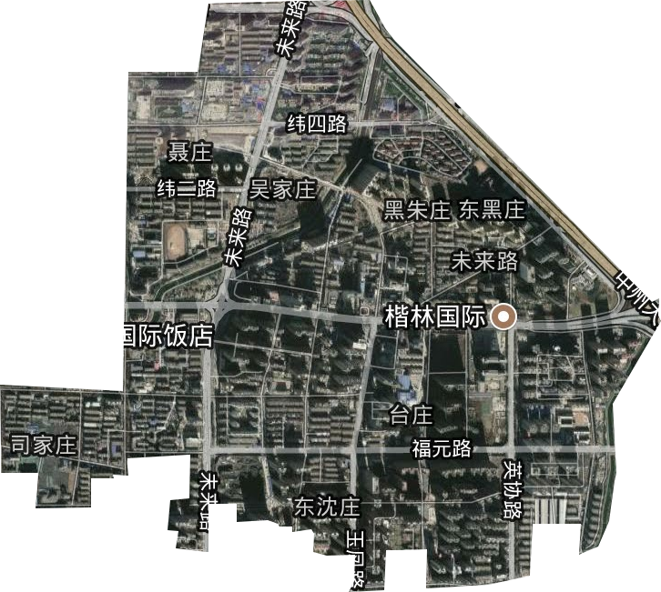 未来路街道卫星图