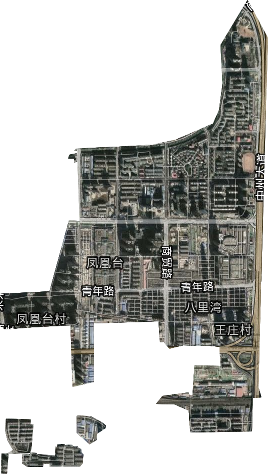 凤凰台街道卫星图