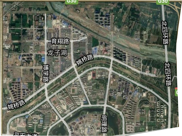 龙子湖街道卫星图