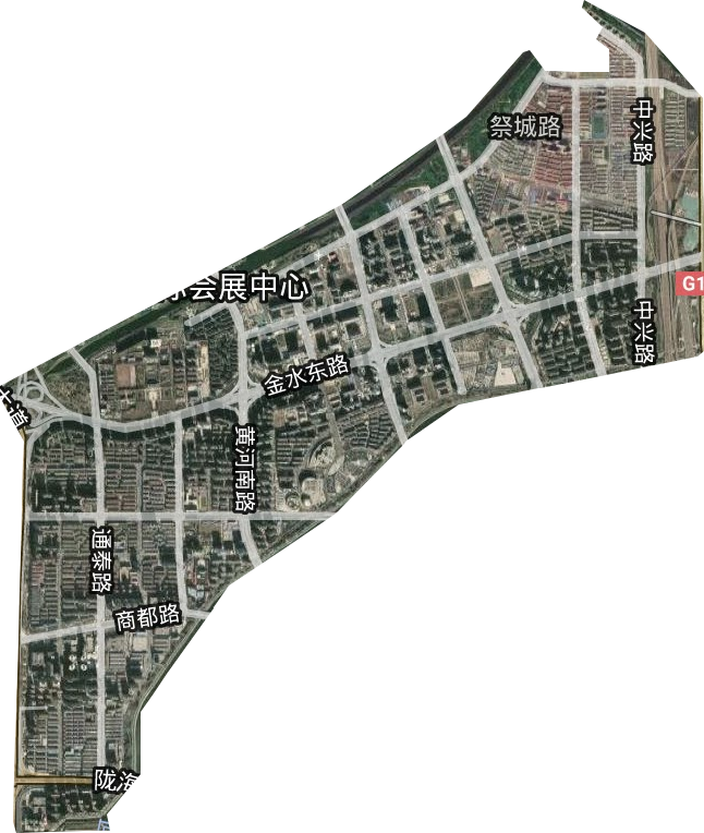 祭城路街道卫星图