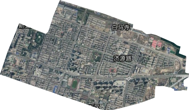 济源路街道卫星图