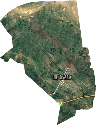 雁鸣湖镇卫星图