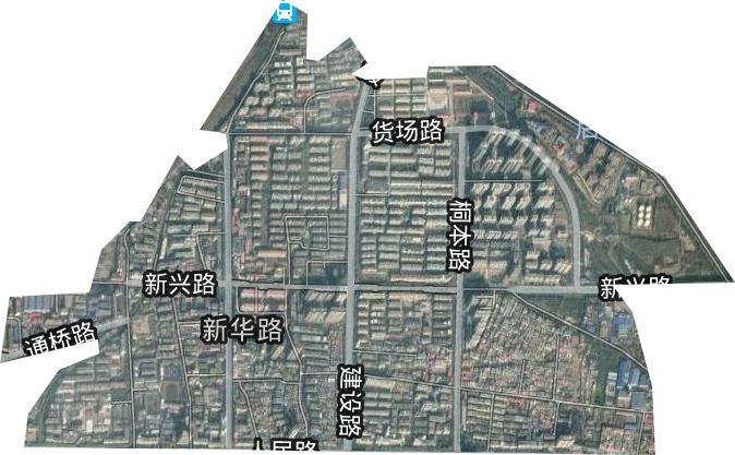 新华路街道卫星图