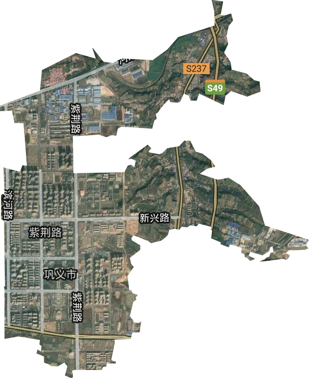紫荆路街道卫星图