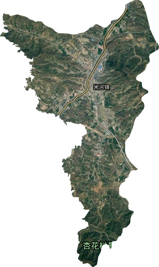 米河镇卫星图