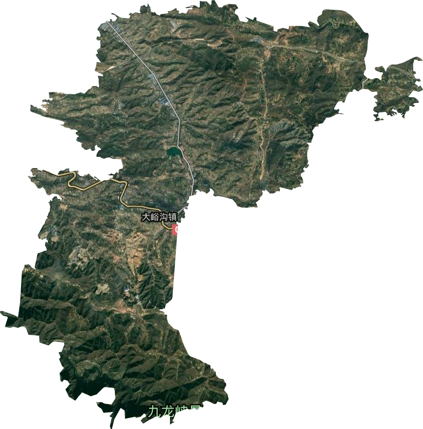 大峪沟镇卫星图