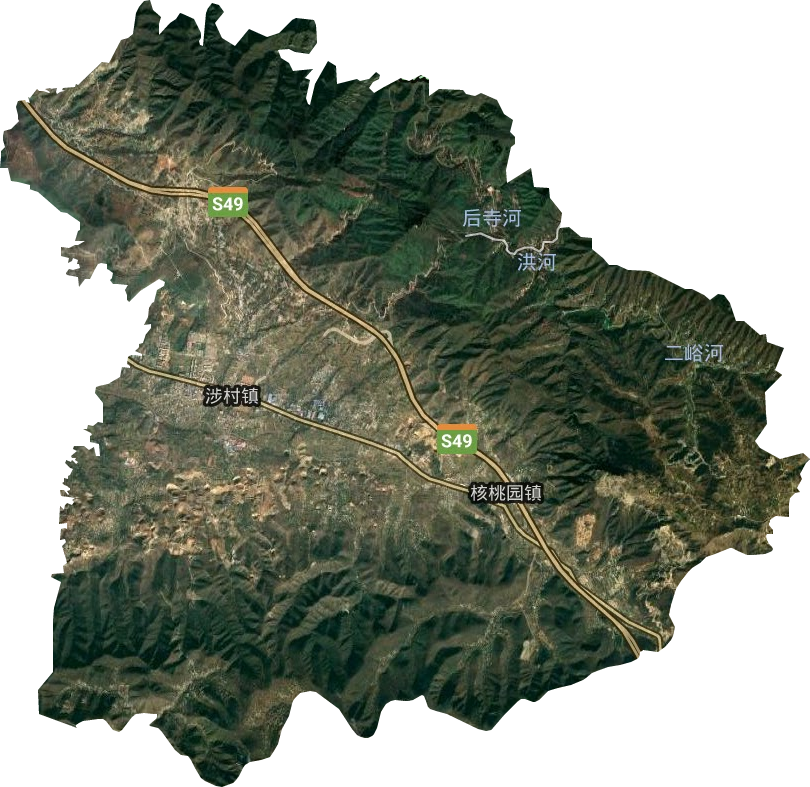 涉村镇卫星图