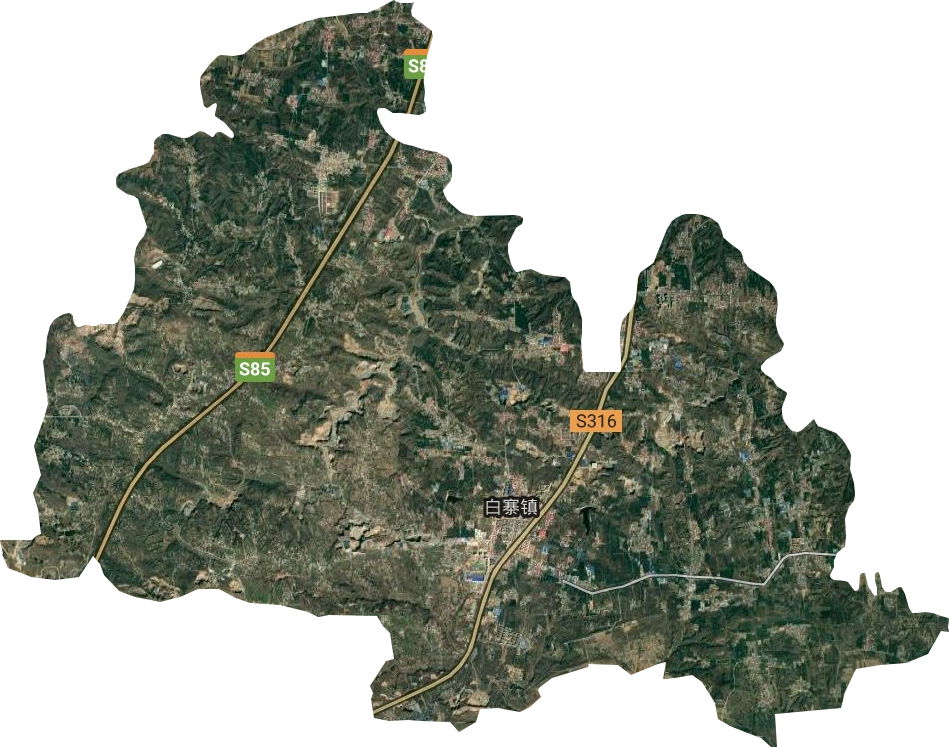 白寨镇卫星图