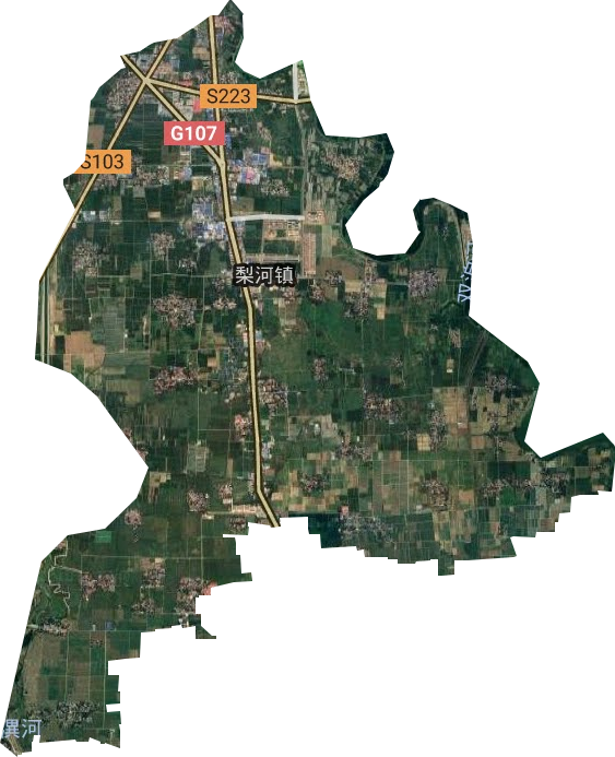 梨河镇卫星图