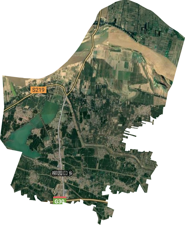 柳园口乡卫星图