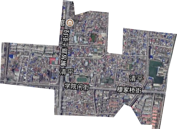 清平街道卫星图